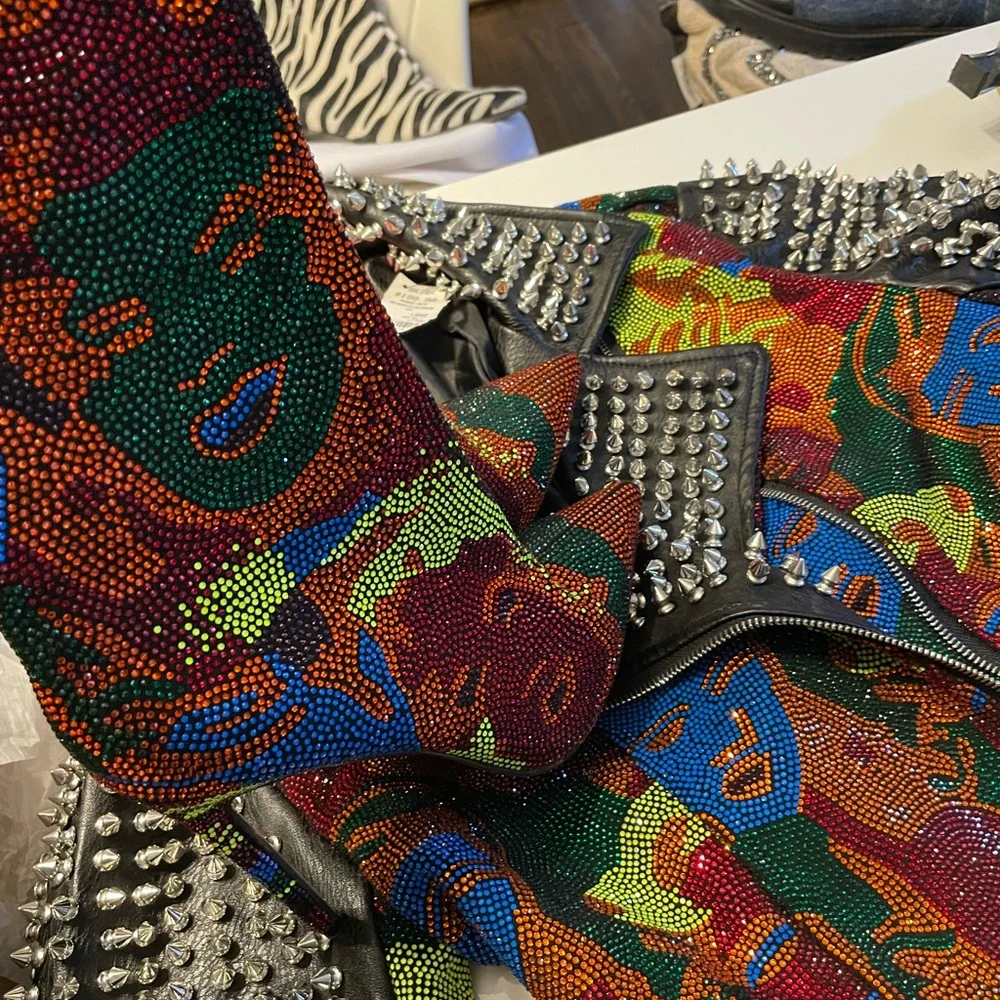 Colorful Rhinestone Boots - Picture 8 of 8